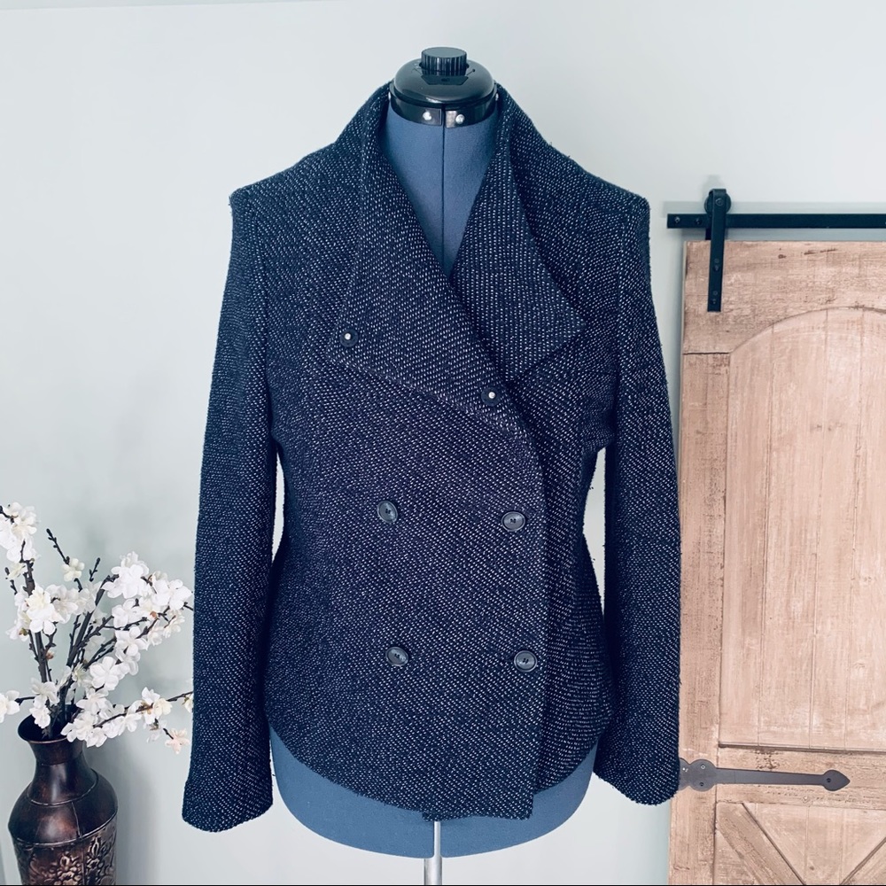LOFT Soft Boucle Tweed Coat Size XL